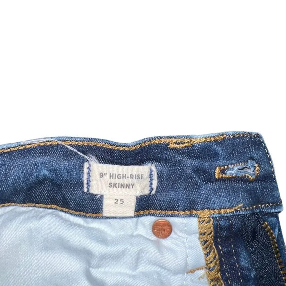 Madewell 9" High-Rise Skinny Jeans in Polly‎ Wash Size 25 - Picture 5 of 8